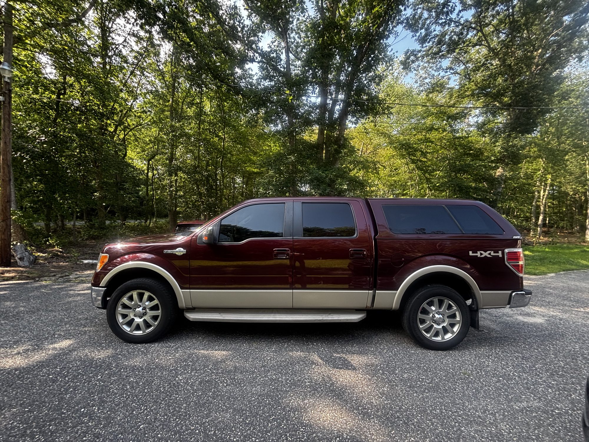 Ford F-150 King Ranch with full ceramic window tint, side profile
