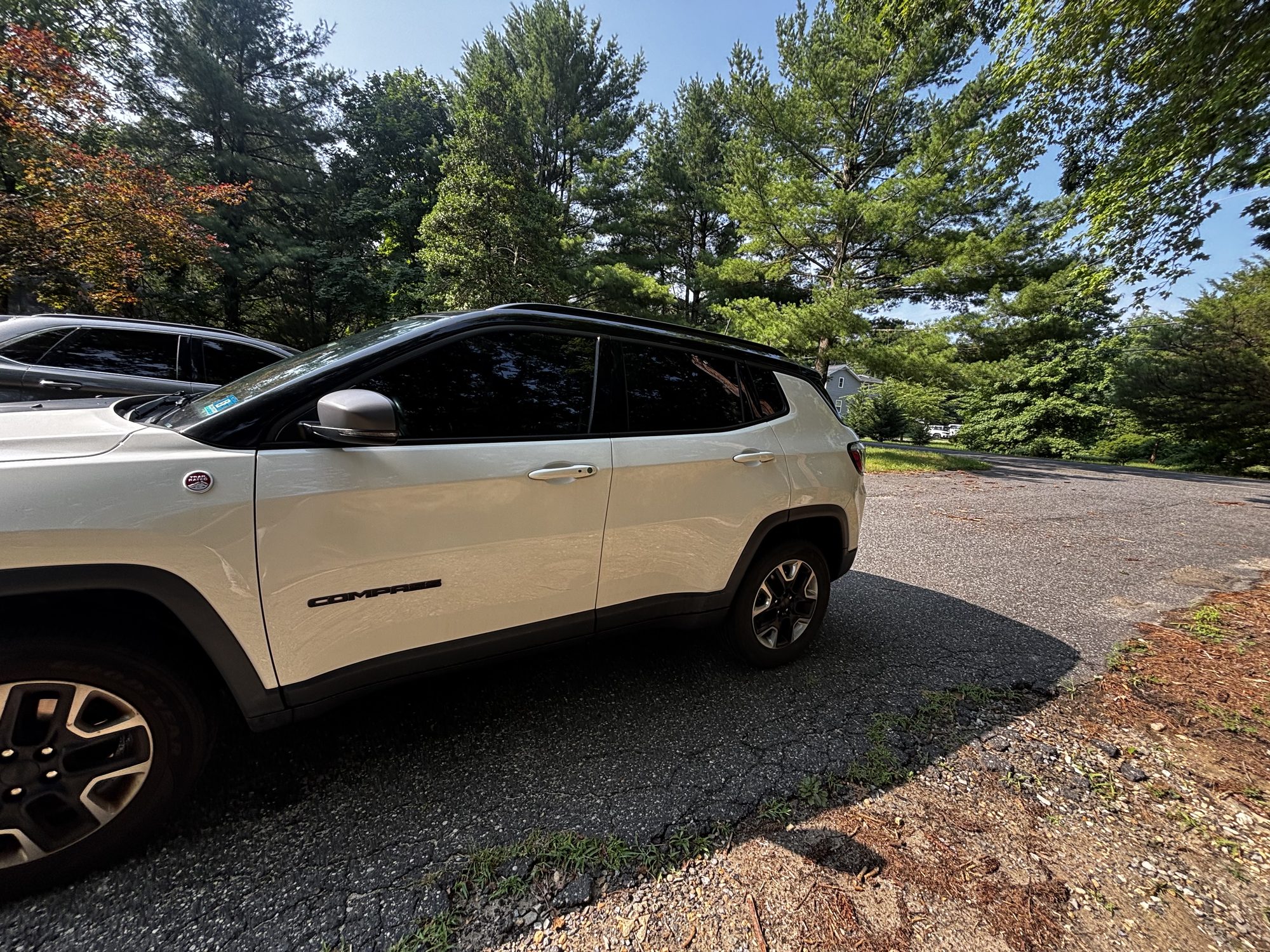 Jeep Compass with full ceramic window tint, side profile